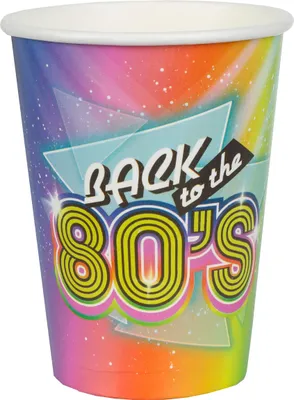 Immagine prodotto di 10 bicchieri di carta anni 80 80