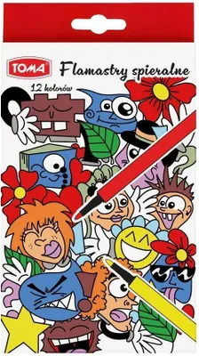 Image de TOMA stylos lavables 12 couleurs