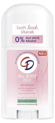 Zdjęcie produktu dla Dezodorant w sztyfcie CD All Body Sensitive – delikatna świeżość, opakowanie 40 ml