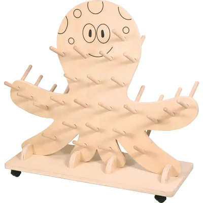 Produktbild von Eduplay Holz Stiefel-Krake - buntes Schuhregal für Kinder