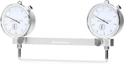 Image de Outil de réglage pour fraiseuse CNC Genmitsu, système de calibration de précision avec douilles de 1/2 pouce, 1/4 pouce et 1/8 pouce, et indicateurs de précision de 0,00000 pouce, idéal pour le réglage des surfaces planes, le nivellement et la calibration des machines