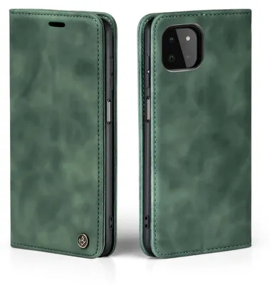 Produktbild von Handy Hülle für Samsung Galaxy A22 5G Klapphülle Bookcase Flip Cover Handy Tasche Etui Farbe: Grün