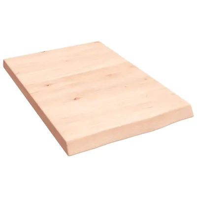 Produktbild von Waschtischplatte 40x60x(2-4) cm Massivholz Unbehandelt