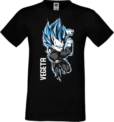 Produktbild von Herren T-Shirt Manga Anime Dragon Anime Manga Ball Z Vegeta Vegeta, Man S / Schwarz