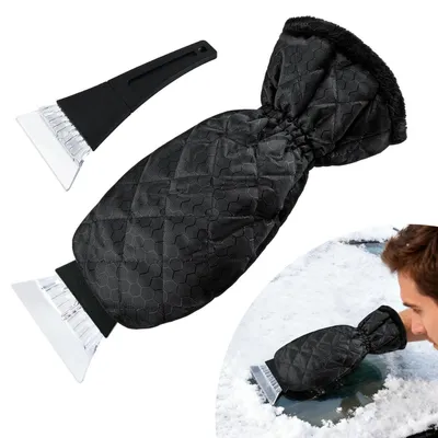 Produktbild von Eiskratzer mit Handschuh Wasserdicht Warm Schwarz