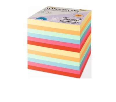 Image de Boîte à fiches env. 10x10x10 cm multicolore