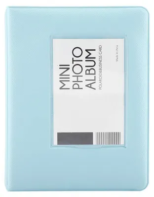Mini-Fotoalbum 64 Fächer, für Instax Mini, Kodak, Blau