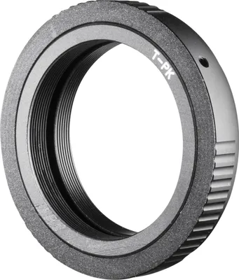 Produktbild von Walimex T2 Adapter kompatibel mit Pentax K/kompatibel mit Samsung GX - 67 x 67 x 5 mm - Adapterring manueller Fokus, einfache Handhabung, Objektiv-Anschlussring für viele Modelle