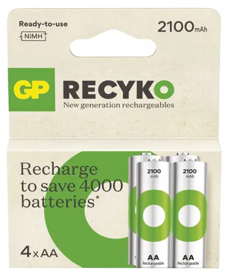 Nabíjecí baterie GP ReCyko 2100 AA (HR6), 4 ks