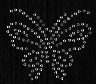 Produktbild von KLEIBER Strass-Applikation "Schmetterling" 55 x 60 mm