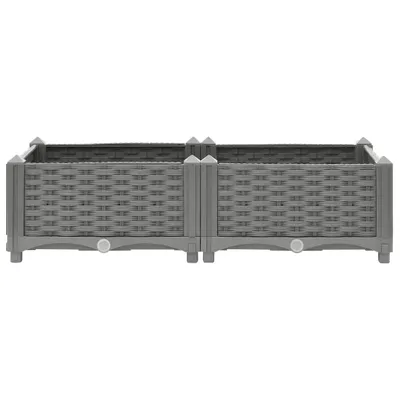Image de vidaXL Hochbeet 80x40x23 cm Polypropylen