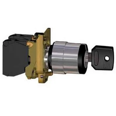 Produktbild von Schneider Electric XB4BG21 Schlüsselschalter Schwarz, Stahl 1 Stück(e)