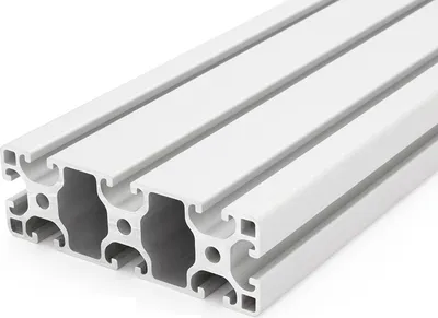 Produktbild von Länge 50mm - Aluminiumprofil 40x120L I-Typ Nut 8 (leicht), silber eloxiert. Aluminium Profil 40x120 Alu Profil 40 x 120 Montage- Systemprofil