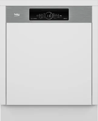 Produktbild von Beko BDSN38440X, Halb integriert, Standardgröße (60 cm), Edelstahl, Berührung, LCD, Korb