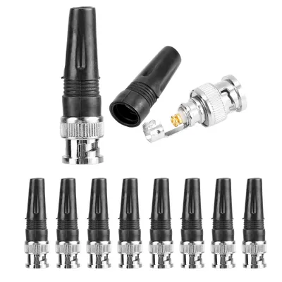 Obrázek produktu pro 10 kusů adaptérových konektorů BNC (přímých) pro kamerové a video kabely