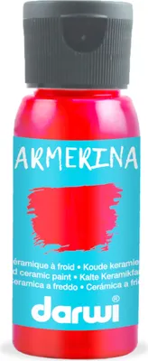 Produktbild von Darwi 4x DARWI Kalte Keramikfarbe, Flasche 50ml, Karminrot Karmin DA0380050420C