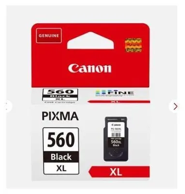 Zdjęcie produktu dla Canon PG-560XL, Wysoka (XL) wydajność, Czarny, Tusz na bazie pigmentu, 14,3 ml, 1 szt., 400 stron(y)