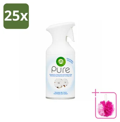 Imagen del producto de 25 aerosoles Air Wick - Aroma de algodón suave - 250 ml - Paquete económico - 25 unidades