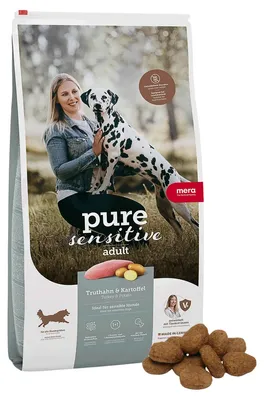 Produktbild von Mera Dog Pure Sensitive Truthahn & Kartoffel 4 kg