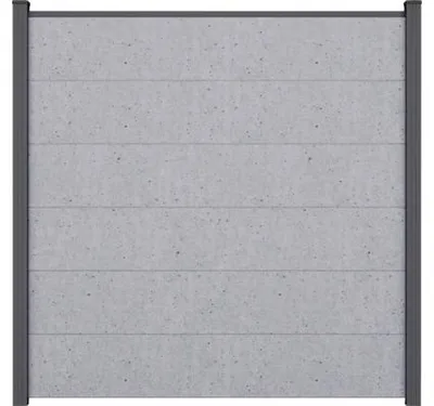 Produktbild von Zaun Hauptelement GroJa BasicLine 180 x 180 cm Concrete Grey exclusiv bei Hornbach