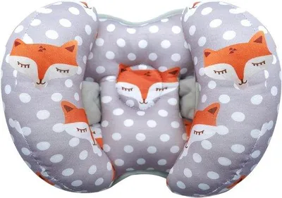 Image de Oreiller de voyage pour bébé, en forme de banane, réglable, pour garçons et filles (orange)