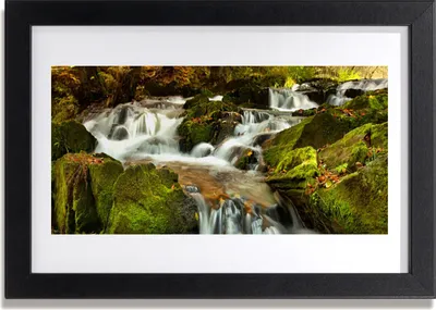 Produktbild von Bild 30x20 MDF-Rahmen Wandkunst Wasserfall Felsen Natur