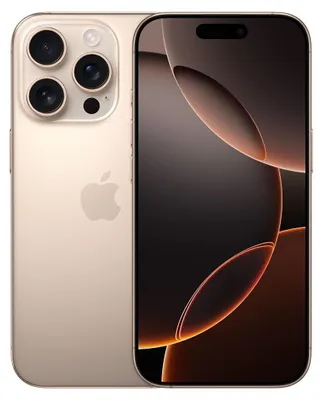 Produktbild von Apple iPhone 16 Pro , 16 cm (6.3"), 2622 x 1206 Pixel, 256 GB, 48 MP, iOS 18, Sand