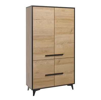 Image de AX LIVING Armoire avec de nombreux compartiments Fabriani S2P chene Riviera