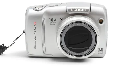 Produktbild von Canon PowerShot SX110 IS PowerShot, 9 MP, 25,4/58,4 mm (1/2.3"), CCD, 10x, 4x, TTL