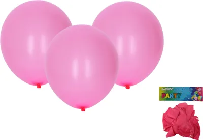 Zdjęcie produktu dla Nadmuchiwany balon 30 cm - zestaw 10 sztuk, różowy