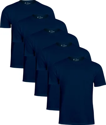 Produktbild von Cotton Prime® 5er Pack T-Shirt O-Neck - Tee XL Dunkelblau