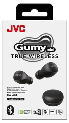 Produktbild von JVC HA-A6T, True Wireless Stereo (TWS), 20 - 20000 Hz, Anrufe/Musik, 7,6 g, Kopfhörer, Schwarz