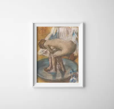 Produktbild von Poster - Canvas - Leinwand - 29,7 cm x 42 cm - Weiblich Bathin Edgar Degas