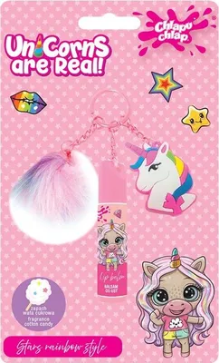 Produktbild von CHLAPU CHLAP Lippenbalsam mit Einhorn-Schlüsselanhänger - Zuckerwatte 3,5 g