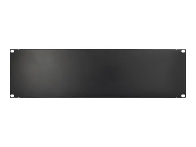 Produktbild von Inter-Tech Blindplatte - Schwarz, RAL 9005 - 3U - 48.3 cm (19")