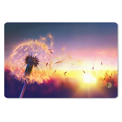 Produktbild von MuchoWow® Mauspad Mousepad Löwenzahn - Blumen - Sonnenuntergang - Horizont - Nacht 27x18 cm - Mousepads - Maus Mat - Pad - Mausunterlage - Büroartikel - Desk Matten