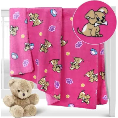 Obrázek produktu pro Dětská deka ELLA - 100x150 cm - Růžová,Béžová