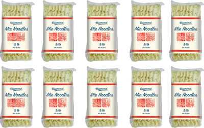 Produktbild von Diamond Double Happiness chinesische Mie Nudeln ohne Ei 250g 10er Pack