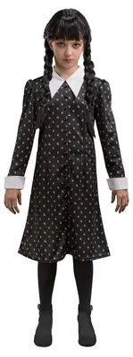 Wednesday Addams-Kleid für Kinder, schwarz, 152 cm