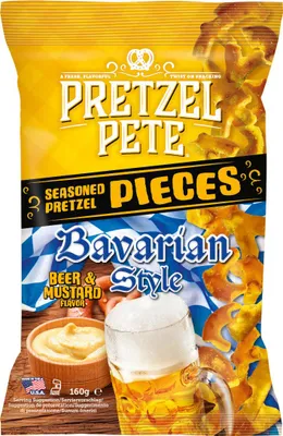 Obrázek produktu pro Pretzel Pete Pieces Bavarian Style Cheese Pizza Flavour Pack 160g