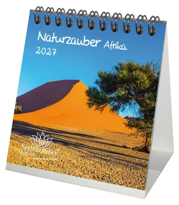 Produktbild von Naturzauber Afrika Tischkalender 10x10cm für 2027 Landschaft Reise Tiere Urlaub - Seelenzauber