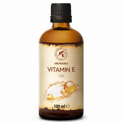 Immagine prodotto di Olio di vitamina E 100 ml - Naturale - Ricco di vitamina E - Olio di vitamina E - Cura per viso, corpo e capelli - Olio cosmetico - Base cosmetica