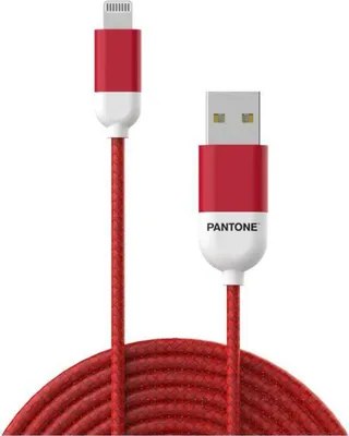 Image de Câble de connexion USB vers Lightning Pantone 1,5 m rouge