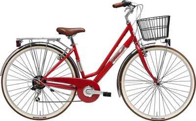 Produktbild von Fahrrad 28 Zoll Damen City Adriatica Panarea 6 Gang, Farbe Rot