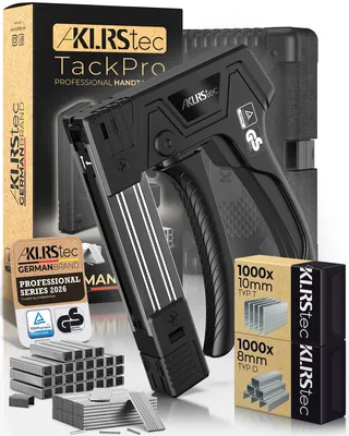 Productafbeelding van Nietpistool Set – Handtacker voor Hout incl. 2000 Nietjes & Koffer