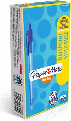 Immagine prodotto di 20x Papermate S0957040 PAPER MATE InkJoy 100 RT M Blu biros