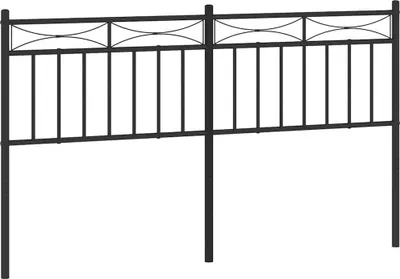 Obrázok produktu pre vidaXL Náhradná hlavová časť kovová čierna 150 cm
