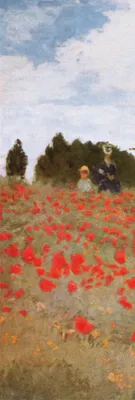 Obrázek produktu pro Claude Monet umělecký tisk obrazu - Mák, 1873 (158 x 53 cm)
