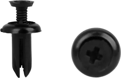 Produktbild von 30 Stücke 5 mm schwarze Kunststoffnieten Push Type Panel Retainer Fastener Clip für Auto