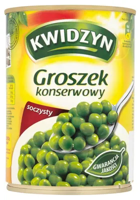 Image de Kwidzyn, petits pois verts en conserve, stérilisés, 400 g
